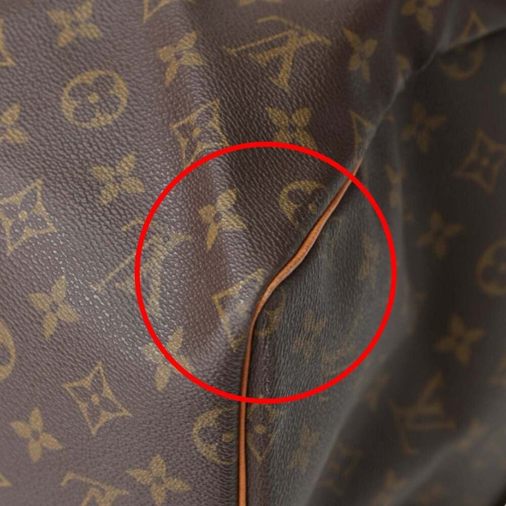 LOUIS VUITTON Authentic Brown Monogram Canvas Keepall 55 Boston Bag - Picture 8 of 15